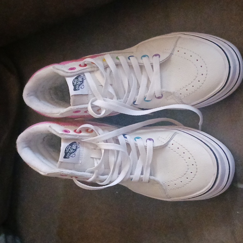 Vans size 8 rainbow color